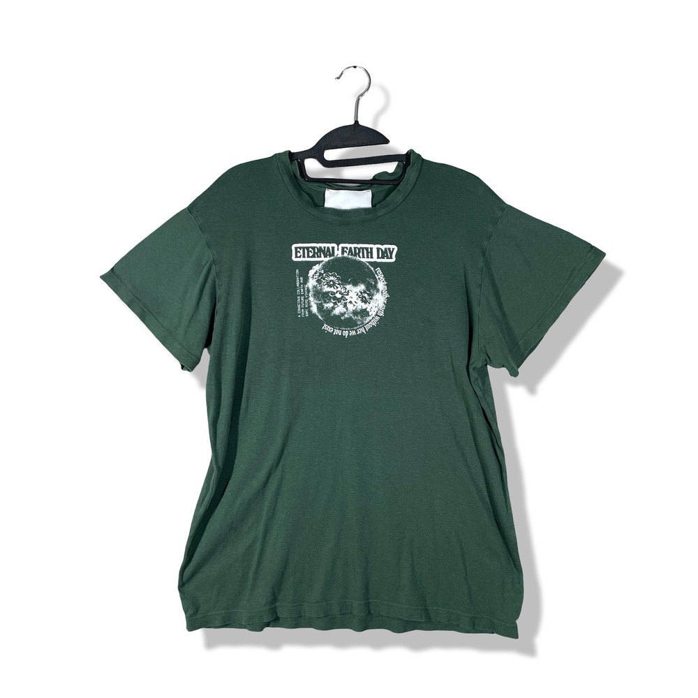 Sami Miro Vintage Eternal Earth Day T-Shirt Mens Medium Green Graphic Tee Street